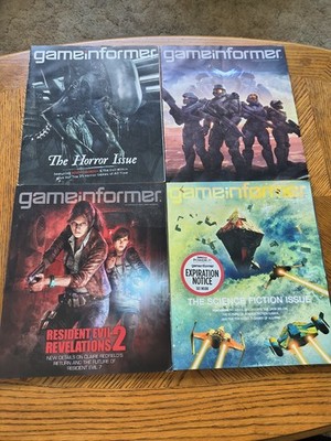 Game Informer Magazine Lot 4 Issues #258 #259 #261 #267 Gaming Bundle
