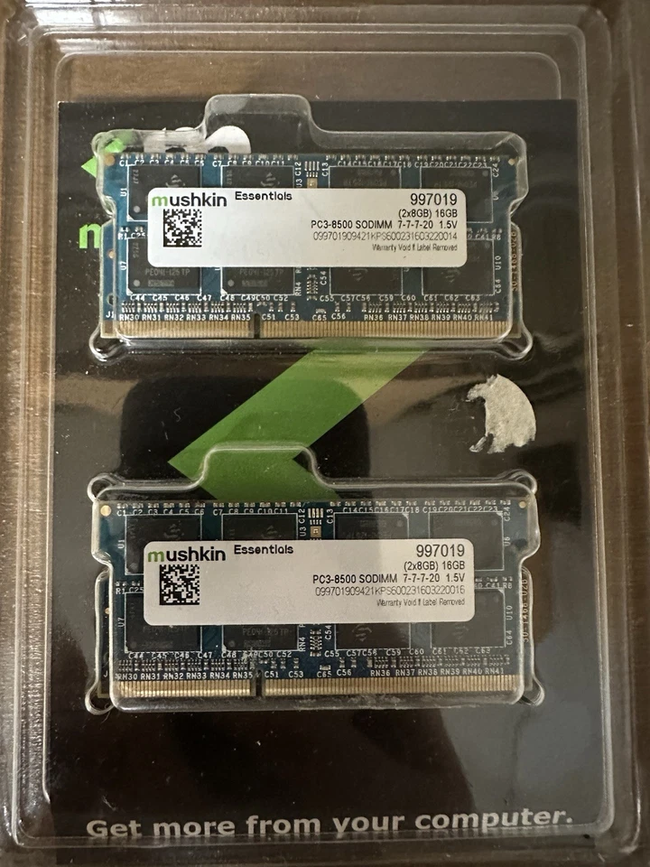 Mushkin Enhanced Essentials 16GB (2 x 8GB) 204-Pin DDR3 SO-DIMM - 997019 - Image 2 of 3
