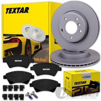 TEXTAR BREMSSCHEIBEN + BELÄGE VORNE passend für DACIA JOGGER  SANDERO 3  LOGAN 3