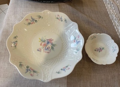 Aynsley Little Sweetheart große Schale/Schüssel. Plus kleineres Geschirr/Schüssel Set sehr guter Zustand