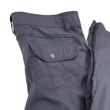 Prana Convertible Hiking Pants Womens 10 Grey Cargo Roll Up Outdoor Utility