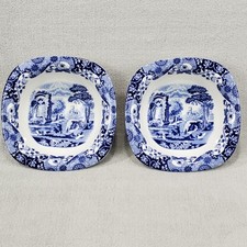 Set of 2 Spode Blue Italian Collection Porcelain Dipping Dishes 5" Blue White