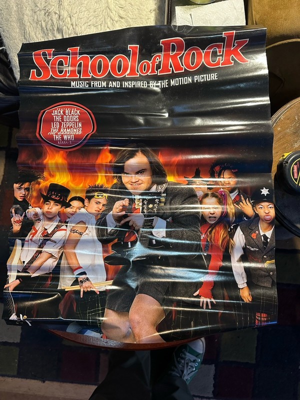 School Of Rock 2 Sided Promo Poster 18 X 24 2003 Jack Black Original Vintage