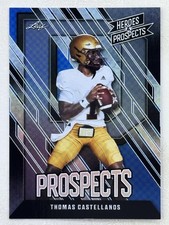 Thomas Castellanos 2024 Leaf Heroes & Prospects Blue /99 #125 Sports QB Card