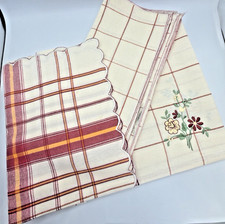 Italy Barbarella Cotton Tablecloth Scallop Re...