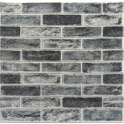 20-Pack105 Sq.Ft Faux Brick 3D Wall Panels Peel and Stick in Stone Ash, Self ...