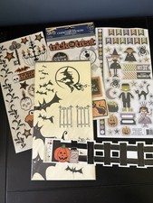 Halloween Scrapbook Stickers Chipboard Embellishments Mixed Brand Lot 5
