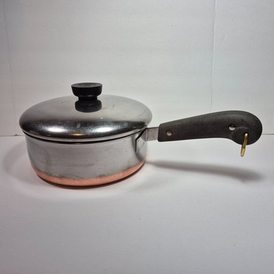Revere Ware 1 .5 Qt Copper Bottom Pot/Pan 7'' Diameter x 2.5'' Tall
