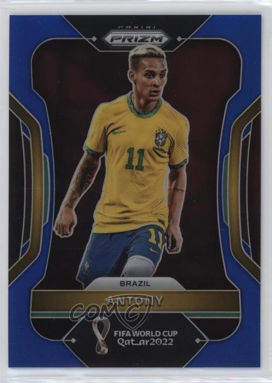 2022 Panini Prizm World Cup Qatar Blue Prizm 76/299 Antony #26 19a0