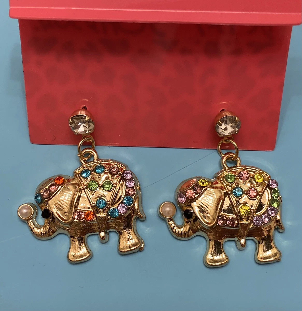 Betsey johnson deals elephant earrings