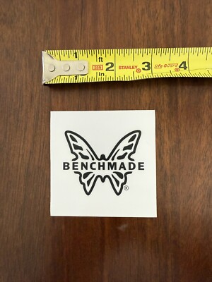 Benchmade Knives Knife White Butterfly Original Decal Sticker Shot Show