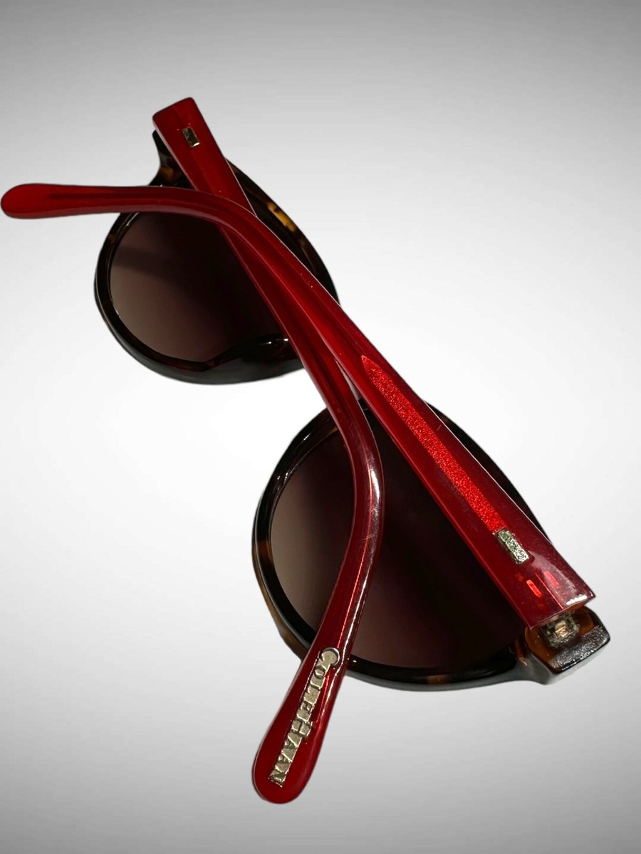 Cole Haan C6089 Tortoise Shell Red Sunglasses Cole Haan C6089 21 Tortoise Red Frame Brown Sunglasses 50-24  main image 3