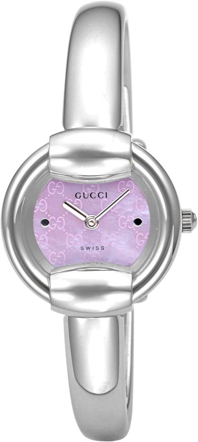 [Gucci] 1400 OUTLET Caja Negra Lisa Incluida Cuarzo 26.5MM Reloj YA014513 Plata