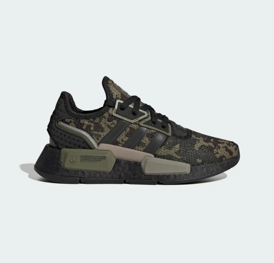 Junior Boys Girls Adidas NMD _ G1 Trainers Camouflage image 2