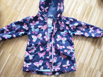 Hatley Kinder Regenjacke - Frühlingsjacke - Gr. 98 - mit Schmetterlingen  