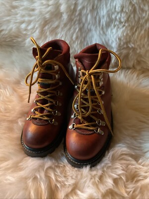 Womens Vigevano Hiking BOOTS Italian Brown Leather Ladies Size