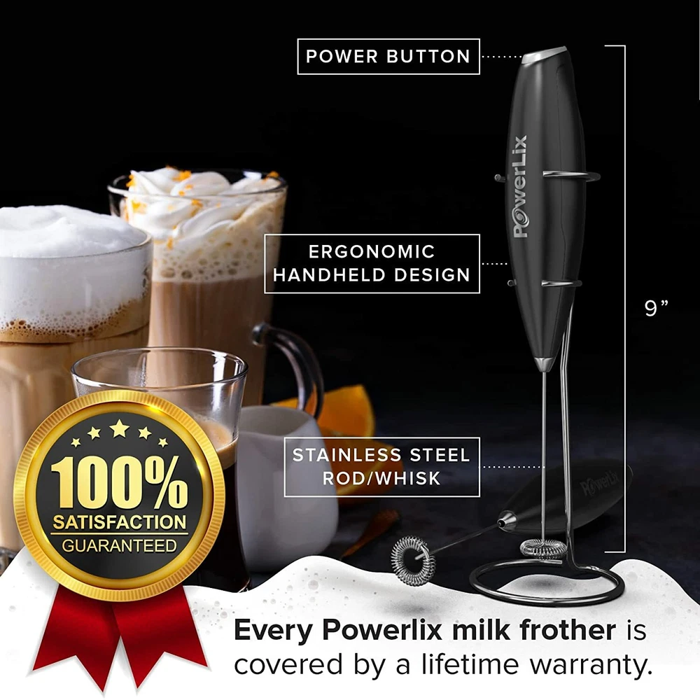 Milk Frother Handheld Battery Operated Electric Whisk Beater Foam Maker
