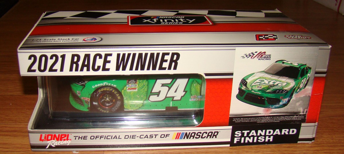 Nascar Xfinity KYLE BUSCH #54 Extra Gum Supra Atlanta Win Action