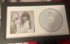 Taylor Swift framed Tortured Poets Department TTPD Signed CD ACOA COA AUTOGRAPH