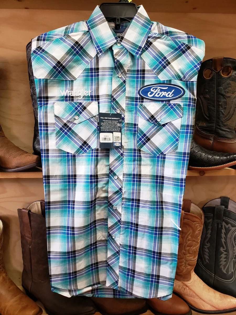 Wrangler ford logo rodeo shirt clearance