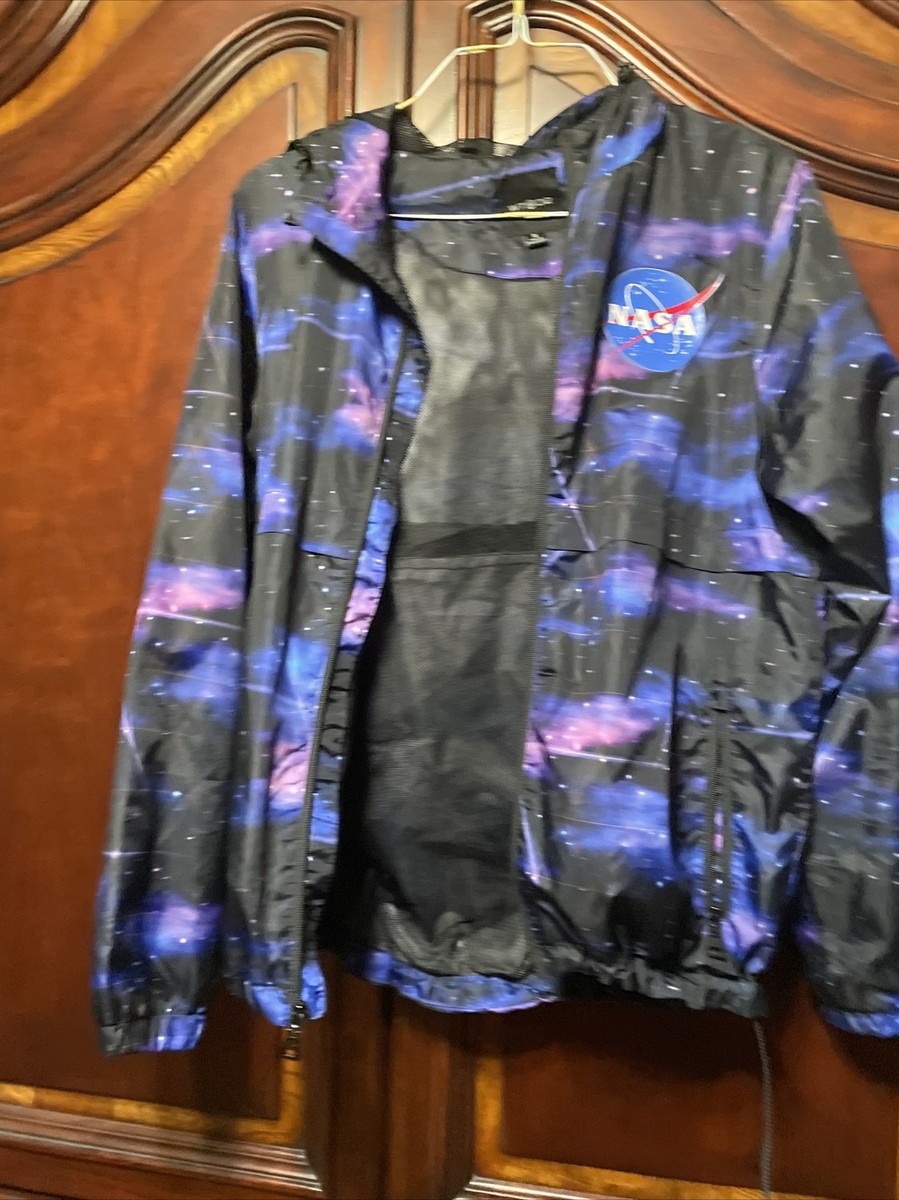 WT02 black Blue Purple NASA windbreaker size Small | eBay