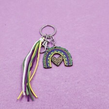 LOVE KEY CHAIN PURSE CLIP BAG CHARM BACKPACK CHARM FOB Tassel Charm