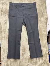 Vintage Levi's 517 Pants 40x30 Made in USA Black Relaxed Bootcut Stretch Casual
