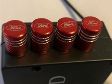 4x Red Ford Tire Valve Stem Caps For Car Truck Universal Fitting Free Ship 4x Red Ford Tire Valve Stem Caps For Car Truck Universal Fitting Free Ship