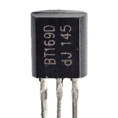 [2 Stück] BT169D SCR SENSITIVE GATE, 400V 0,5A, TO92 - Version SOT54 - Ref:Wyx