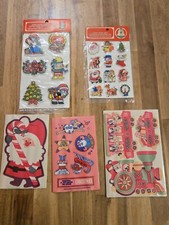 Vintage Christmas Stickers/Gift Trims - Hallmark  Commodore - 48 total stickers