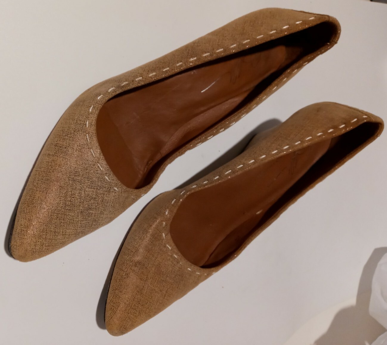 Donald J Pliner Brown Black Beige Wedge Shoe Size 8.5 Medium