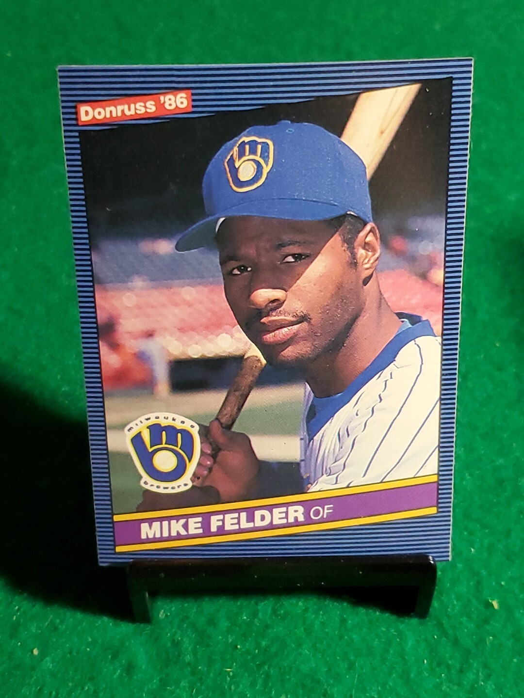 1986 Donruss Baseball #634 Mike Felder Rookie Milwaukee Brewers Rookie RC MLB