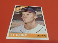 1966  TOPPS  # 306   TY  CLINE   CUBS    NEAR  MINT /  MINT  OR  BETTER  !!