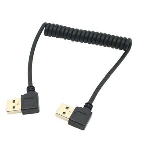 Cable Length: Other Cables Stretch 90 Degree Right Angled USB A Type Male to 90 Degree Angled USB Male Data Charge Cable 
