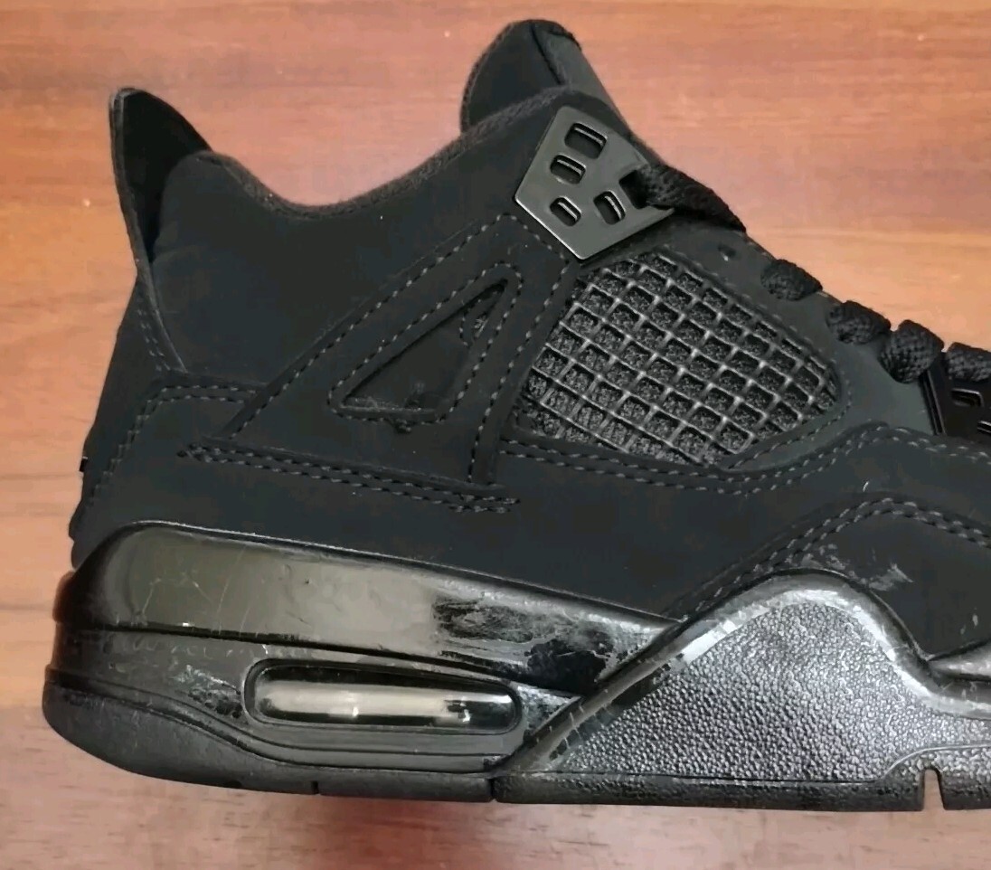 NIKE Women's Air Jordan 4 Retro Mid Black Cat OG Retro 2020 Size