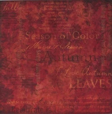 Season of Color Collage - Autumn scrapbook paper - Karen Foster Design - 64315