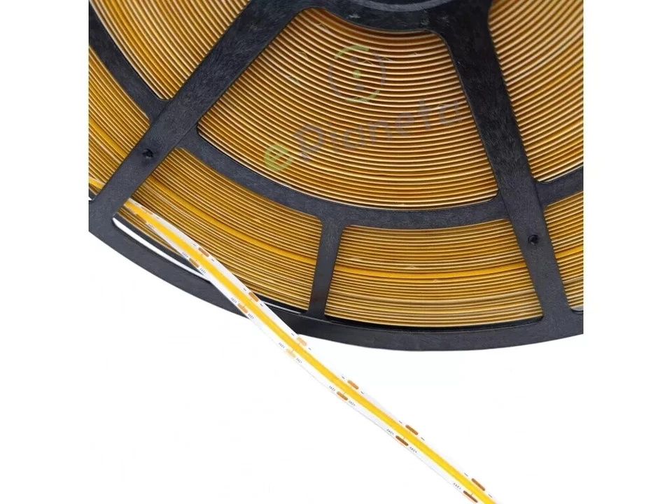 Striscia led Cob 50 metri 24V  10mm strip alta luminosità dimmerabile adesiva - Immagine 4 di 4
