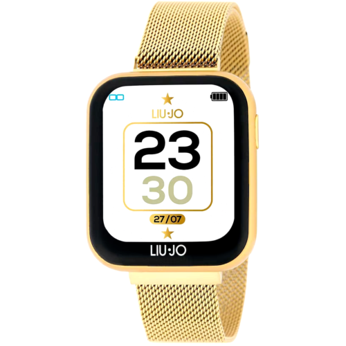 Orologio Smartwatch Unisex Liujo SWLJ053 in Acciaio Pvd Oro Giallo Touch - Foto 1 di 5