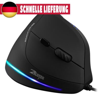 ZELOTES C-18 USB Wired 10000DPI Adjustable Mice Optical Gaming Vertical Mouse
