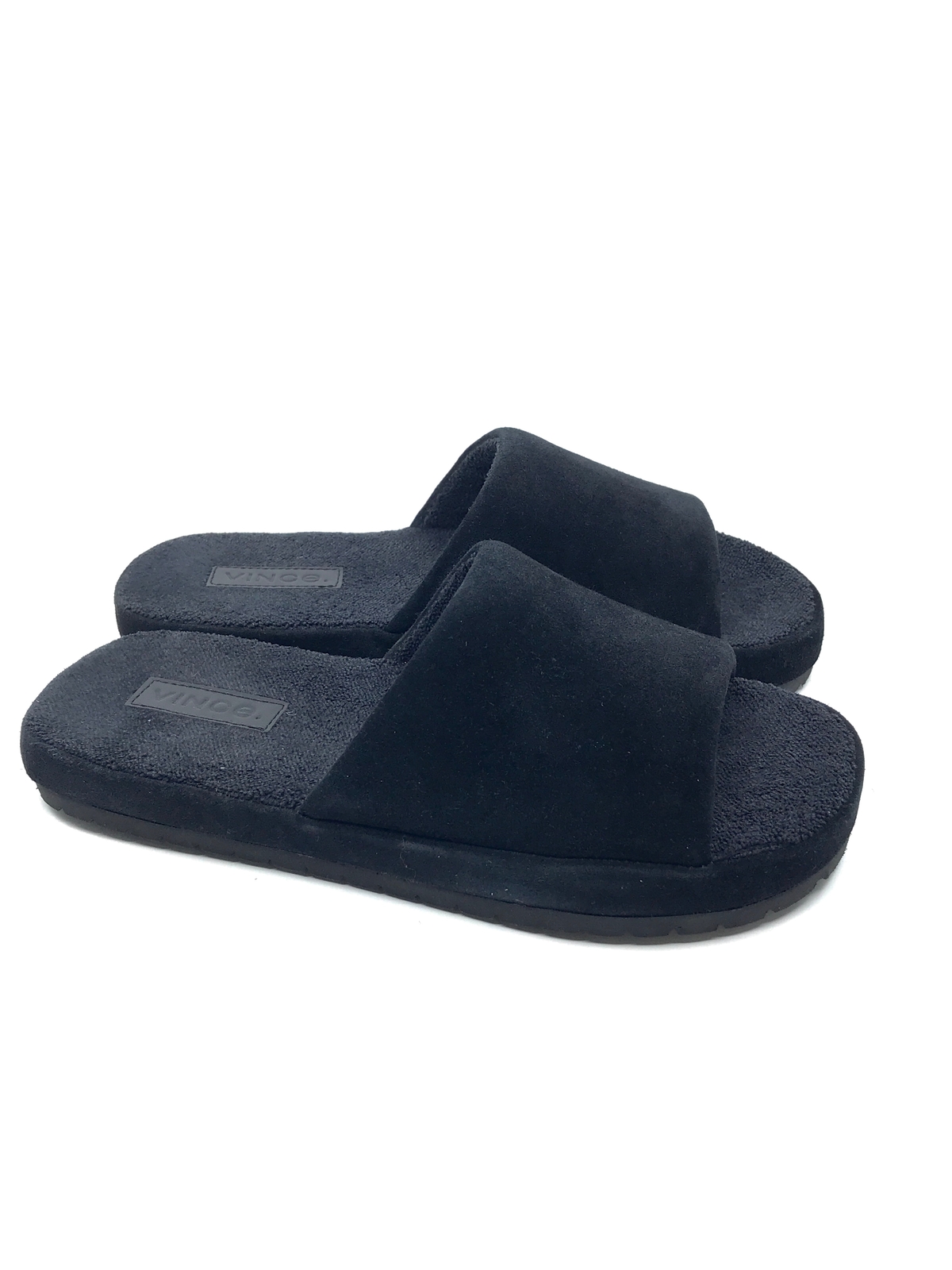 Vince Women's Kalina Suede Slippers - Black - Size 6