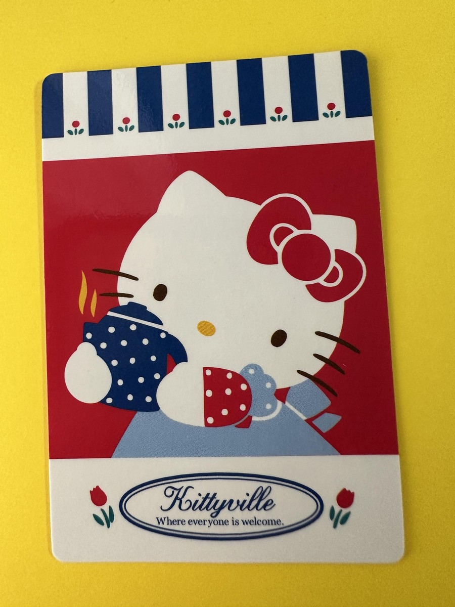 1986 english country Hello Kitty Sanrio collector very rare card