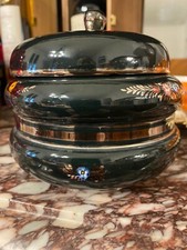 Vaso soprammobile ceramica Deruta Originale Vintage con coperchio