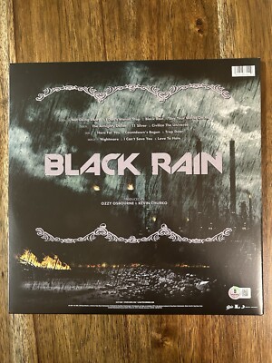 Zakk Wylde 'Ozzy Osbourne' Guitarist Signed 'Black Rain' Vinyl
