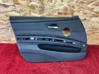 BMW 2007-2011 E90 E91 Front Left Driver Side Door Panel Card Black OEM 95K