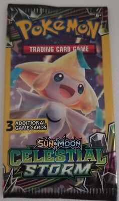 1x Pokemon Celestial Storm Sun & Moon 3 Card Mini Booster Pack