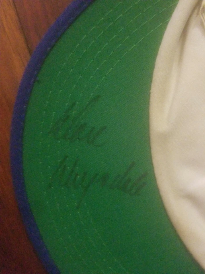 los angeles dodgers signed  visor jsa 25th anniversary cap baseball don drysdale Foto 2 de 4