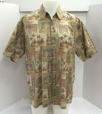 Tori Richard 100% Cotton Hawaiian Aloha Shirt Men's Size L Large Made in USA