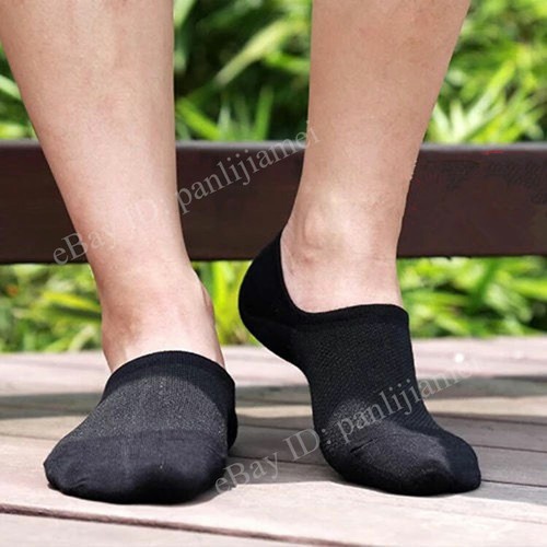 10 Pairs Mens Womens Invisible Nonslip Loafer No Show Low Cut Cotton Socks 7-11 - Picture 9 of 11