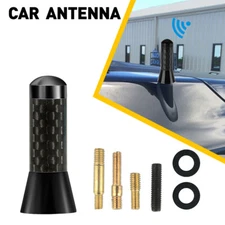 1.4" Short Carbon Antenna Mast Radio AM/FM Black For CHEVY SILVERADO 2006-2023