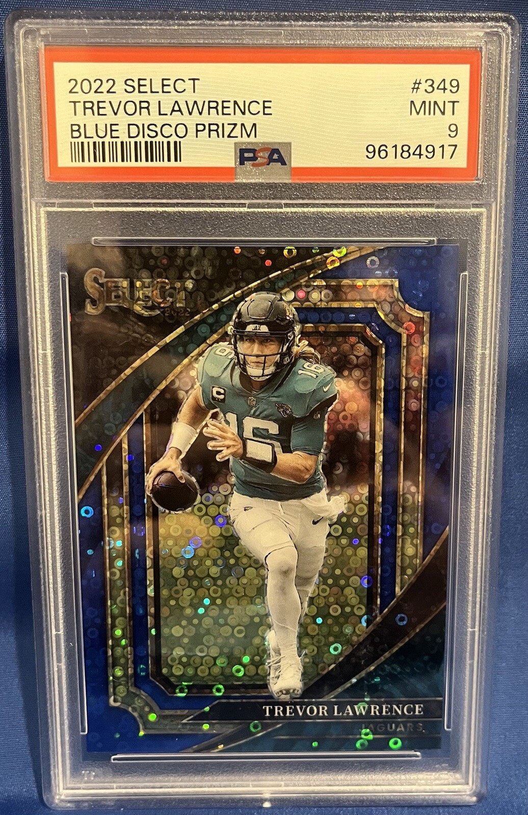 2022 Panini Select - Suite Level Blue Disco Prizm #349 Trevor Lawrence /25 POP 5